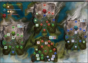GW2Battlestats Guildwars2 WvW Map with Guild Emblems,Score,PPT,Bloodlust and Activity